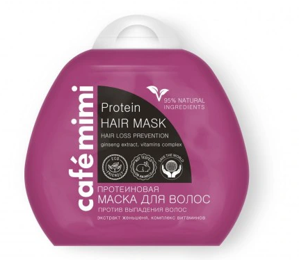 CafeMimi Maska proteinowa przeciw wypadaniu włosów 100 ml