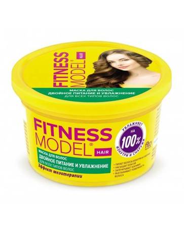 Fitokosmetik Fitness Model Maska do włosów „Podwójne odżywienie i nawilżenie”  250 ml