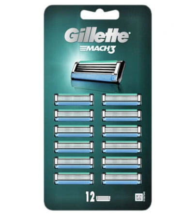 Gillette Mach3  wkłady do maszynki 12 szt.