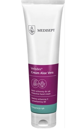 Medisept Velodes Cream Aloe Vera Delikatny krem do pielęgnacji skóry rąk i ciała 100 ml